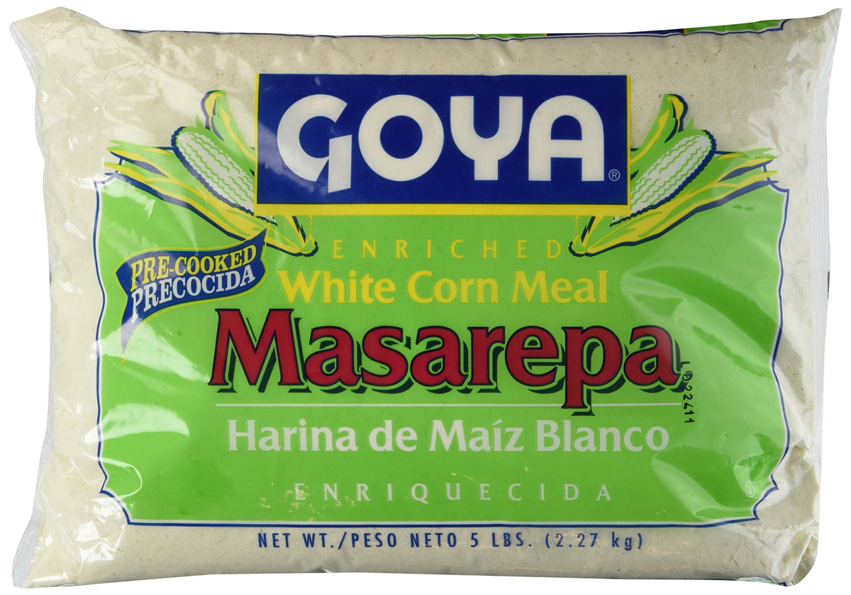 Goya Foods Masarepa Pre-Cooked White Corn Meal, 5 Pound