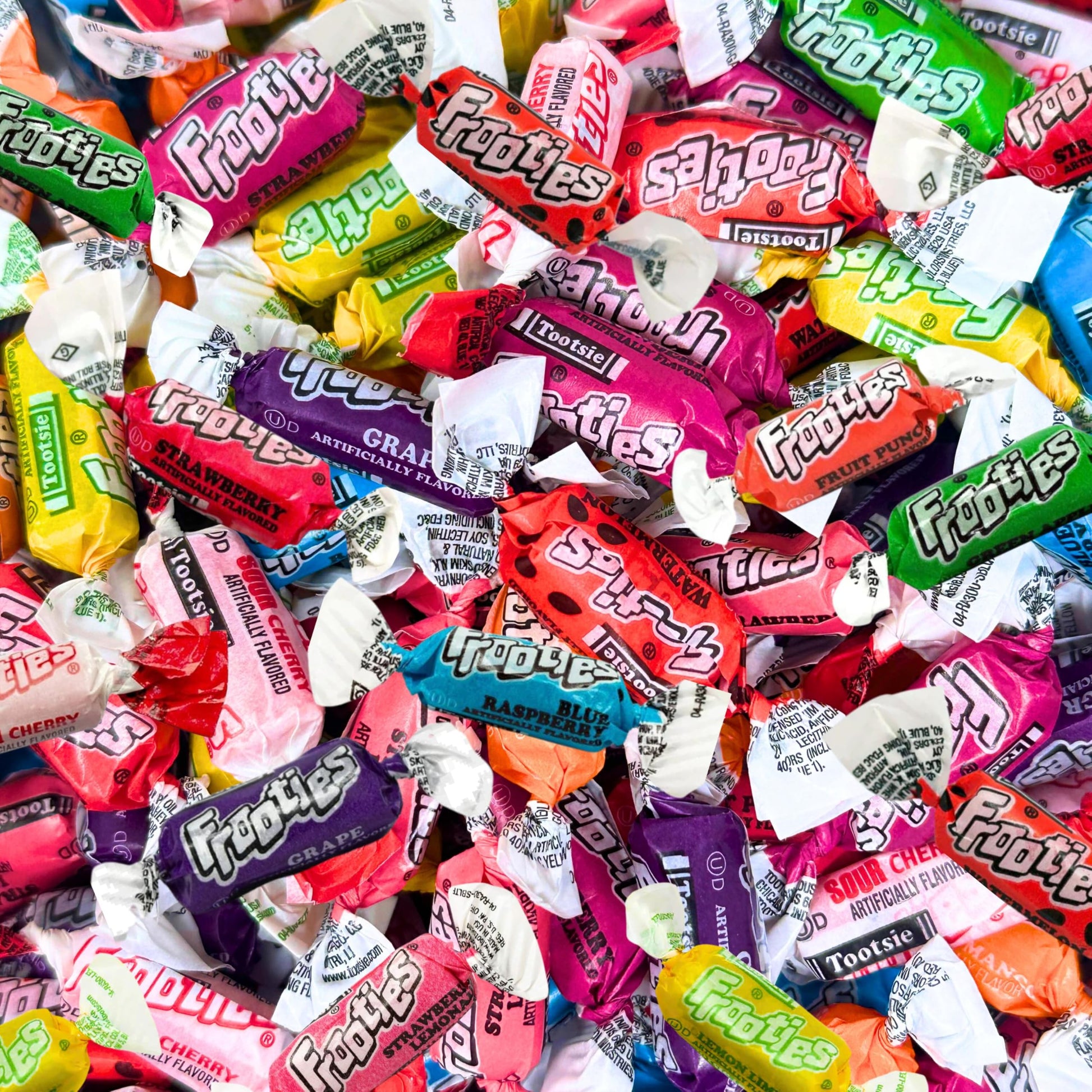 Tootsie Frooties Assorted Candy Mix (10 Fruity Flavors) - Tootsie Roll Taffies, Ultimate Fruity Variety Pack, Gluten Free, Peanu