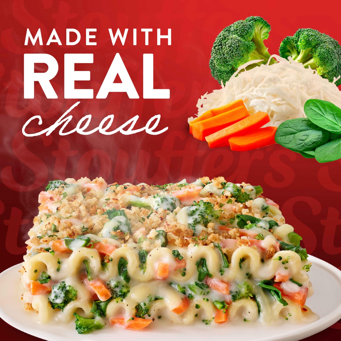 Stouffers Vegetable Lasagna, Single Serve, Frozen Entrees for One, Veggie Lasagna, Single Frozen Meals