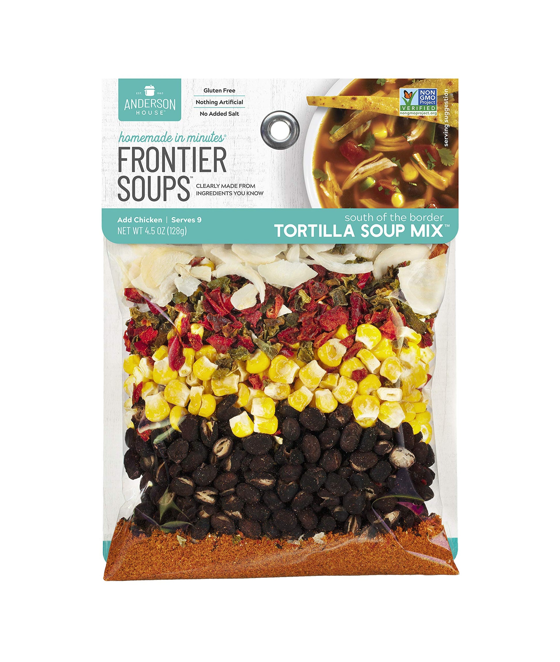 Frontier Soups South of The Border Tortilla Soup Mix, 4.5 oz, Pack of 1