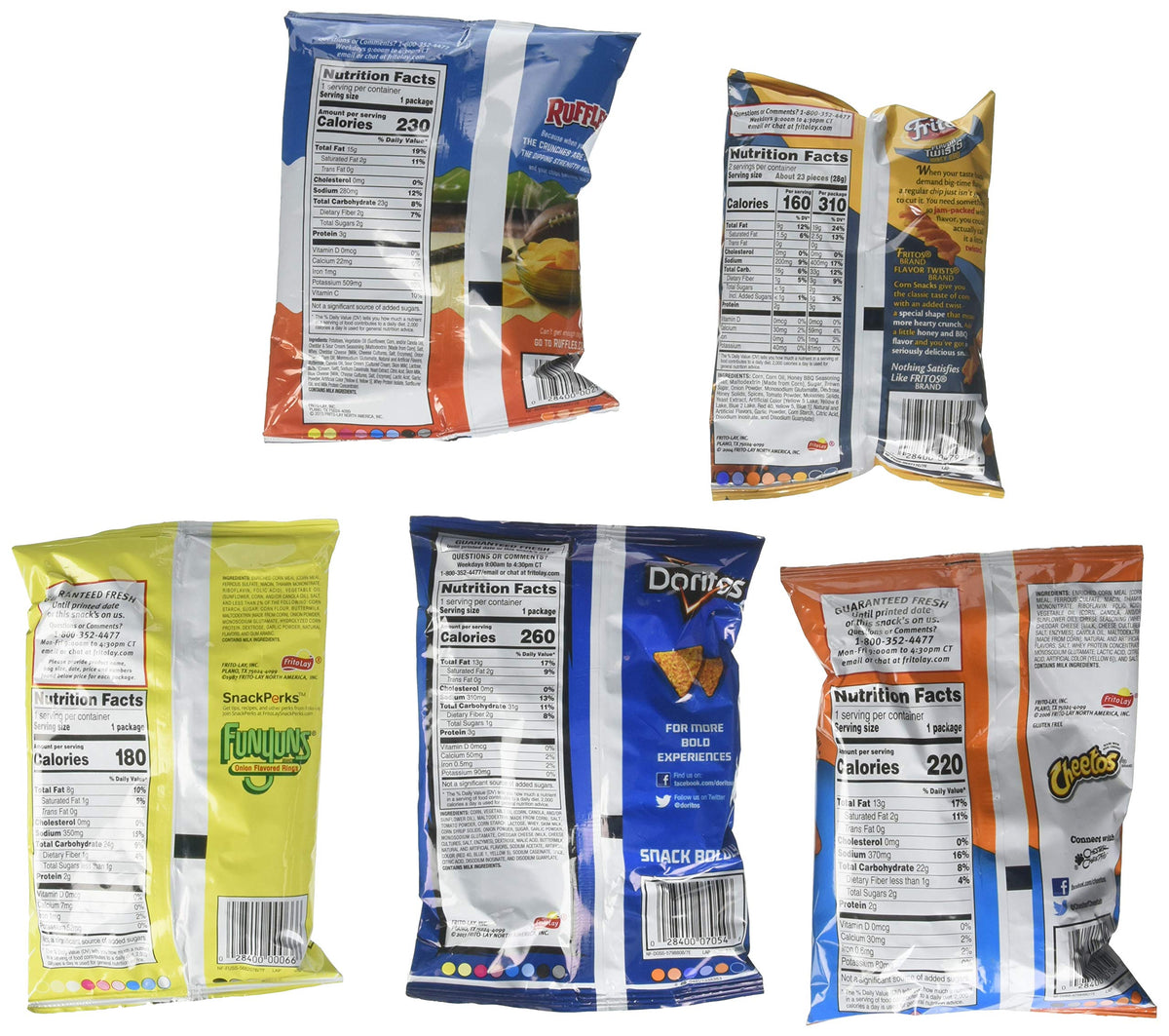 Frito Lay Premiere Mix Chips And Snacks 30 Piece Variety Pack, 60 Ounce