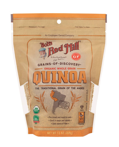 Bobs Red Mill Organic White Quinoa, 13 Oz