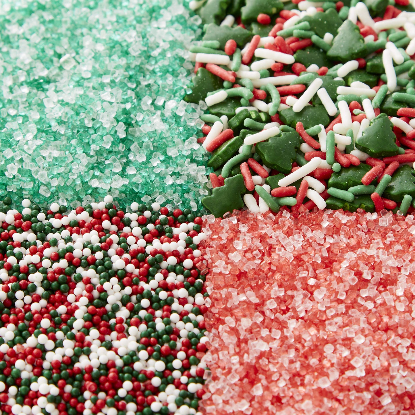 Wilton Traditional Mix Holiday Sprinkles Mega Set Of 4, 19.3 Oz, Red, Green And White