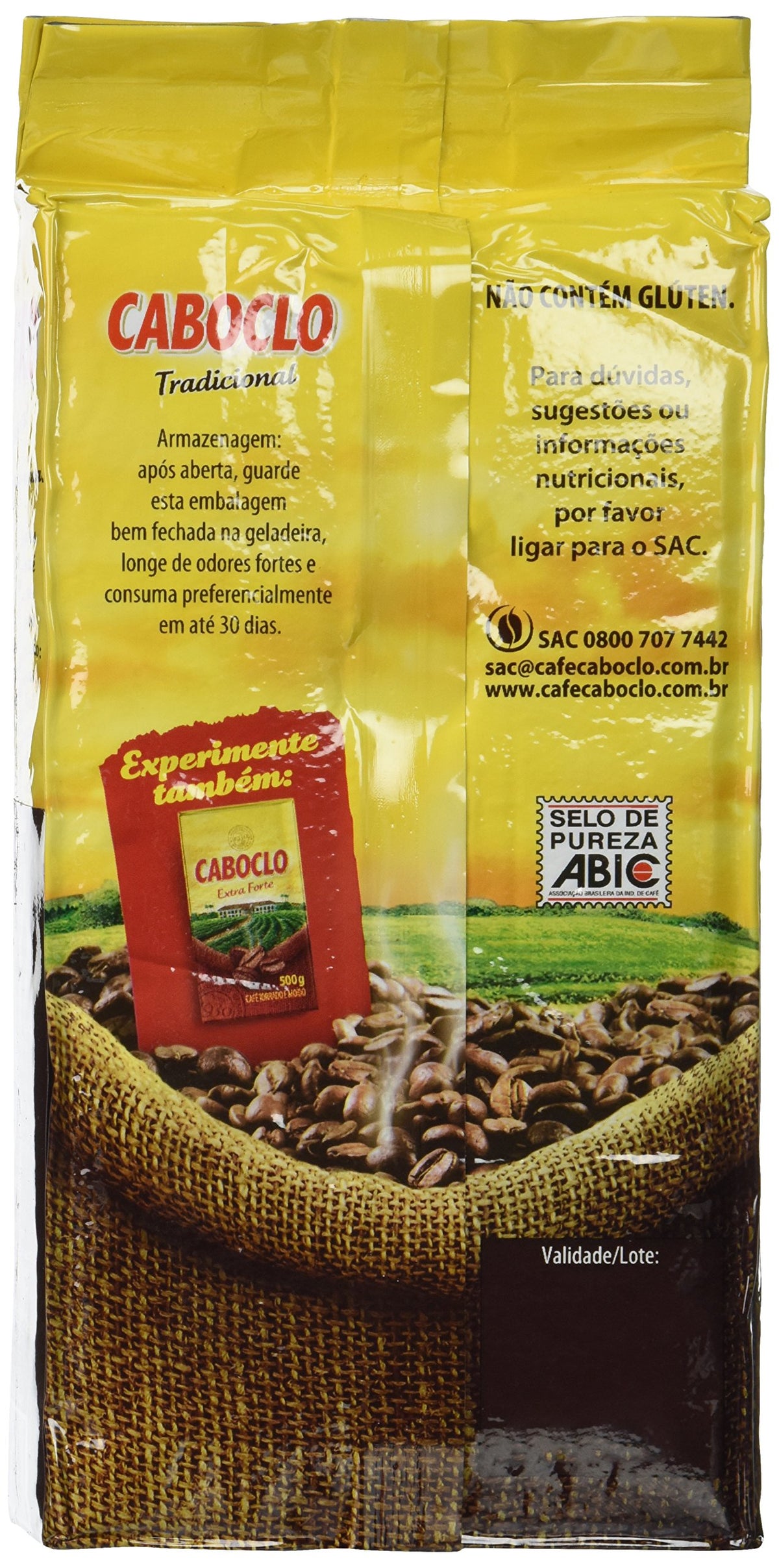 BRCOFFEE Roast n Ground Coffee - Gluten Free - 17.6oz (500g) - Black