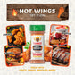 Flavor God Hot Wings Seasoning Mix - All Natural Spice Blend for Chicken Wings, Eggs, Seafood & Vegetables, Large Pack of 2