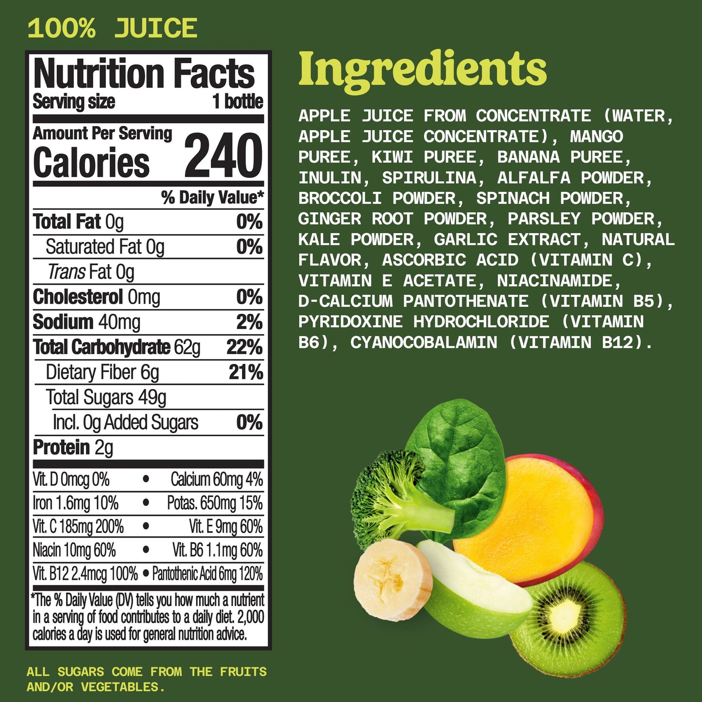 Naked, Juice Green Machine, 15.2 Oz Bottle