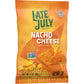 Late July Snacks, Nacho Cheese Tortilla Chips, 2-oz. Bag (Pack of 6)