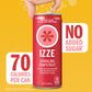 IZZE Sparkling Water Juice Beverage Blend, Grapefruit, No Sugar Added, 8.4 FL OZ, 24 Cans