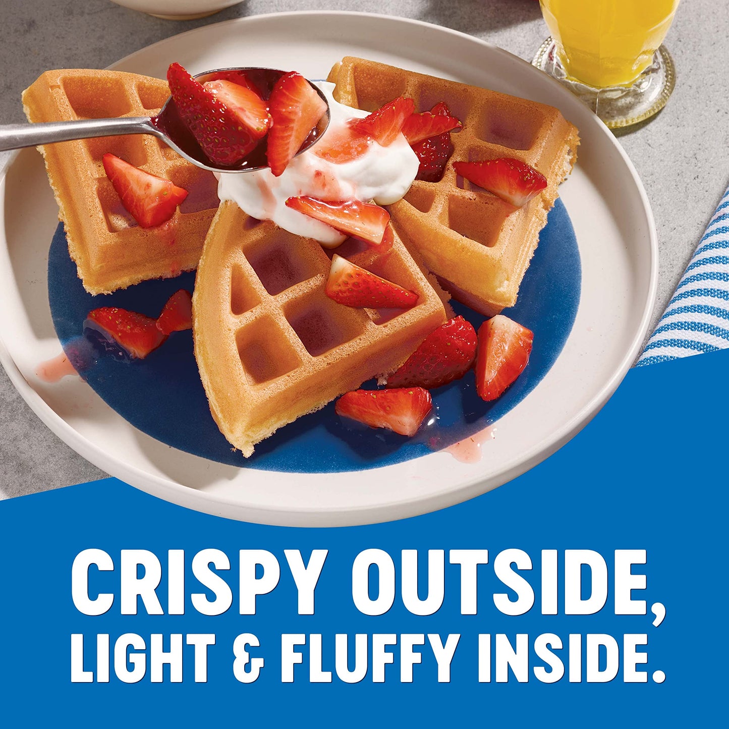Krusteaz Belgian Waffle Mix, 28 oz, Pack of 2, Perfect for Breakfast