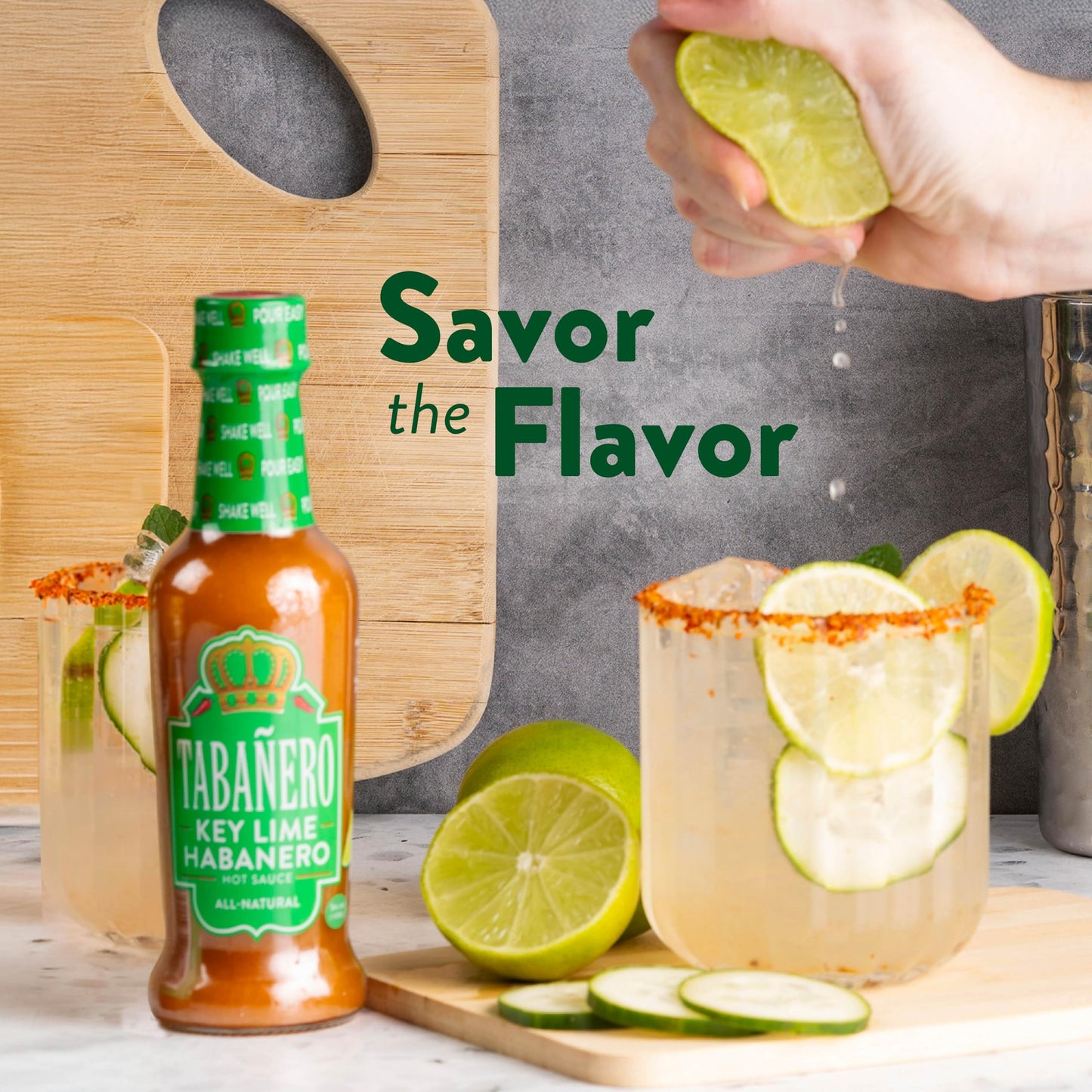 Key Lime Habanero Hot Sauce By Tabaero, Gourmet Hot Sauce Gifts, All Natural, Gluten Free, Vegan, Kosher, Made In The Usa, 5 Oz.