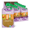 Plum Organics Mighty Builder Organic Toddler Food - Mango, Banana, White Bean, and Chia - 4 oz Pouch (Pack of 12) - Organic Frui