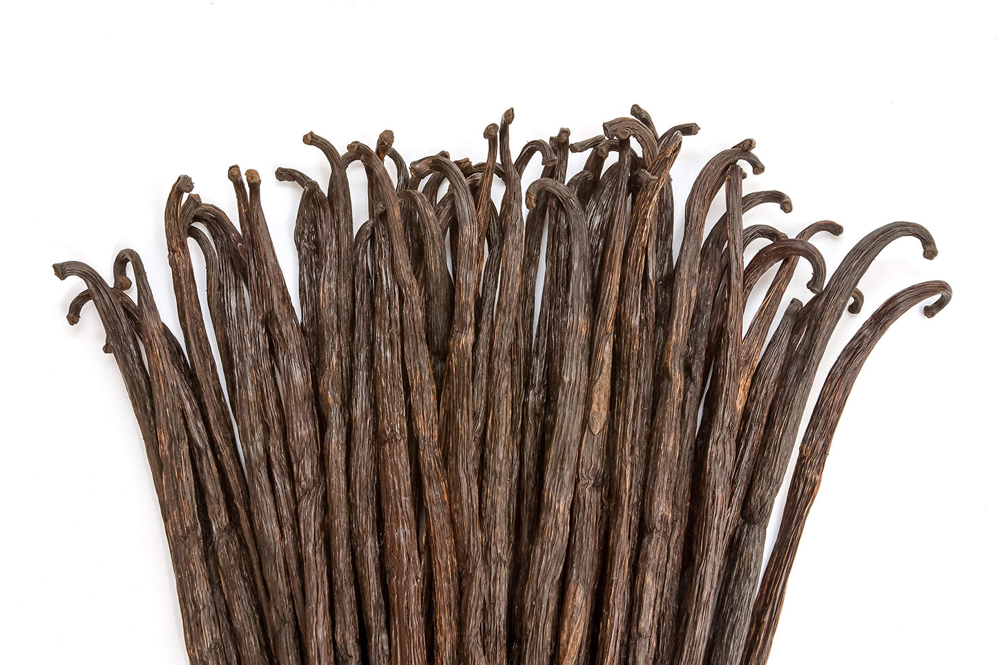 Vanilla Bean Kings 25 Count Vanilla Beans - Whole Extract Grade B Pods for Baking, Cooking, Coffee - Black/Dark Brown