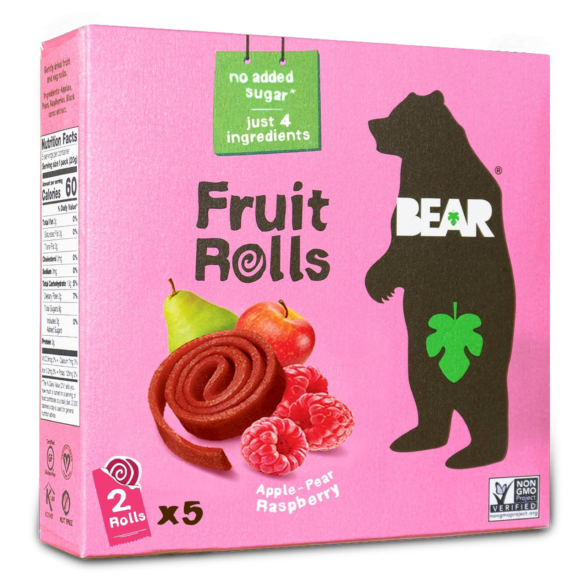 Bear Yoyo Fruit Roll Raspberry Multipack, 3.5 Oz