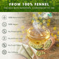 FRESHDRINKUS Fennel Tea Bags, 100% Natural, No Sugar, No Caffeine, Vegan, 135 Tea Bags