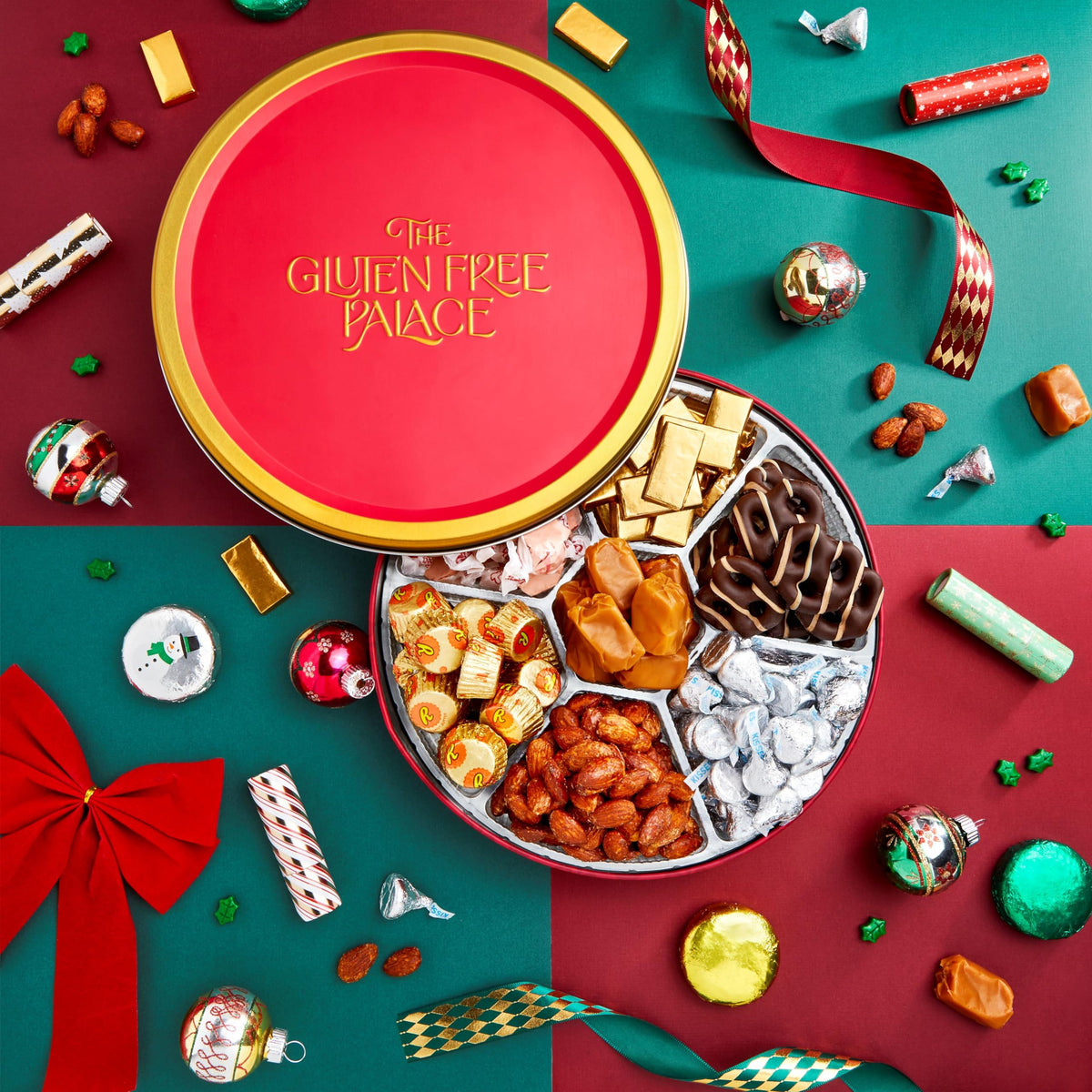 Gluten Free Palace Assorted Candy Gift Basket – Variety Of Nuts &   For Birthday, Thank You, Mature-Themeds, Men & Women