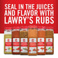 Lawrys Memphis Style Barbecue Rub - 25 oz Container, Perfect for BBQ Wings, Ribs, Brisket and More
