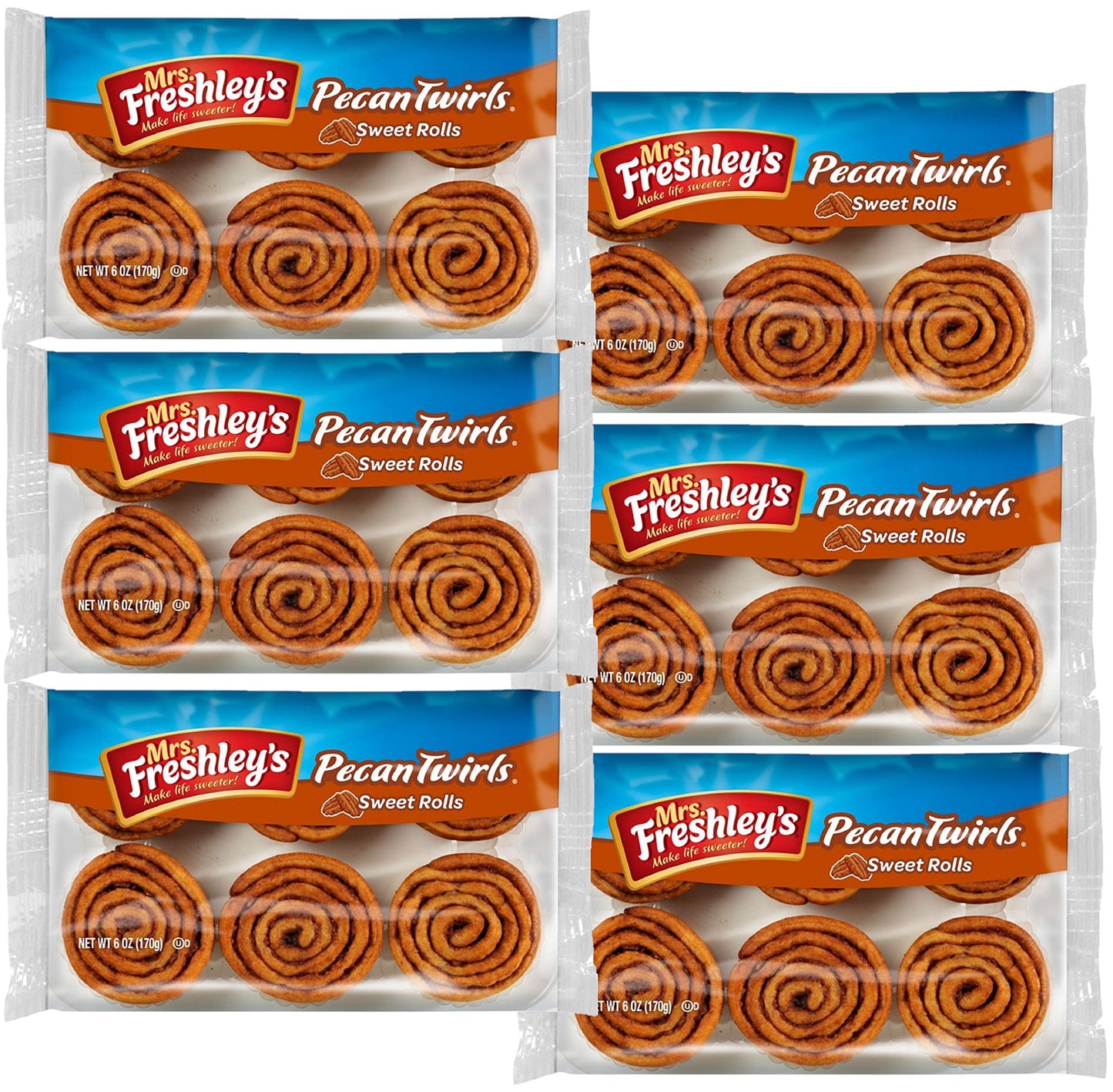 Mrs. Freshleys Pecan Twirls Sweet Rolls | 36 Count
