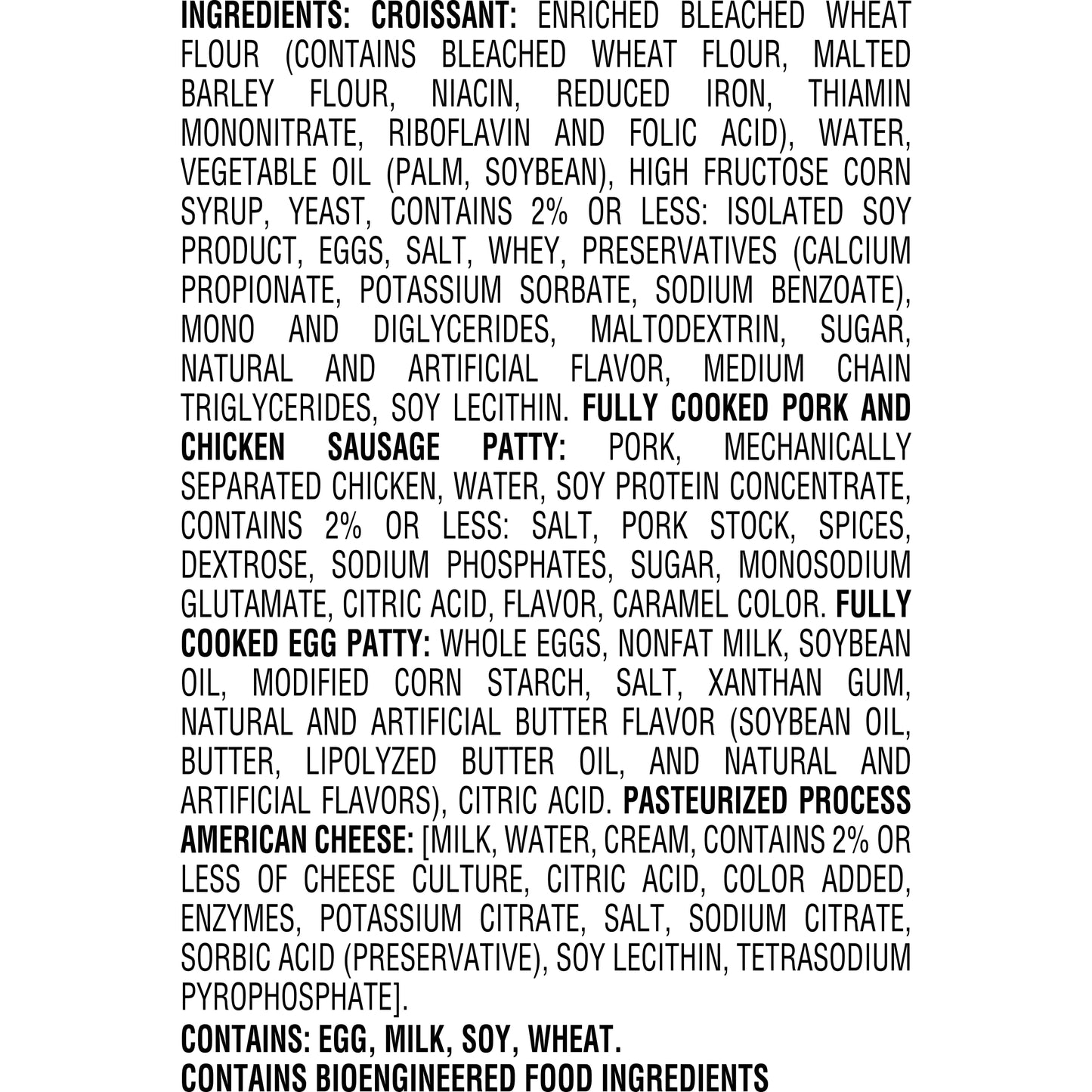 Jimmy Dean Sausage, Egg and Cheese Croissant Breakfast Sandwich, 8 Count (Frozen)