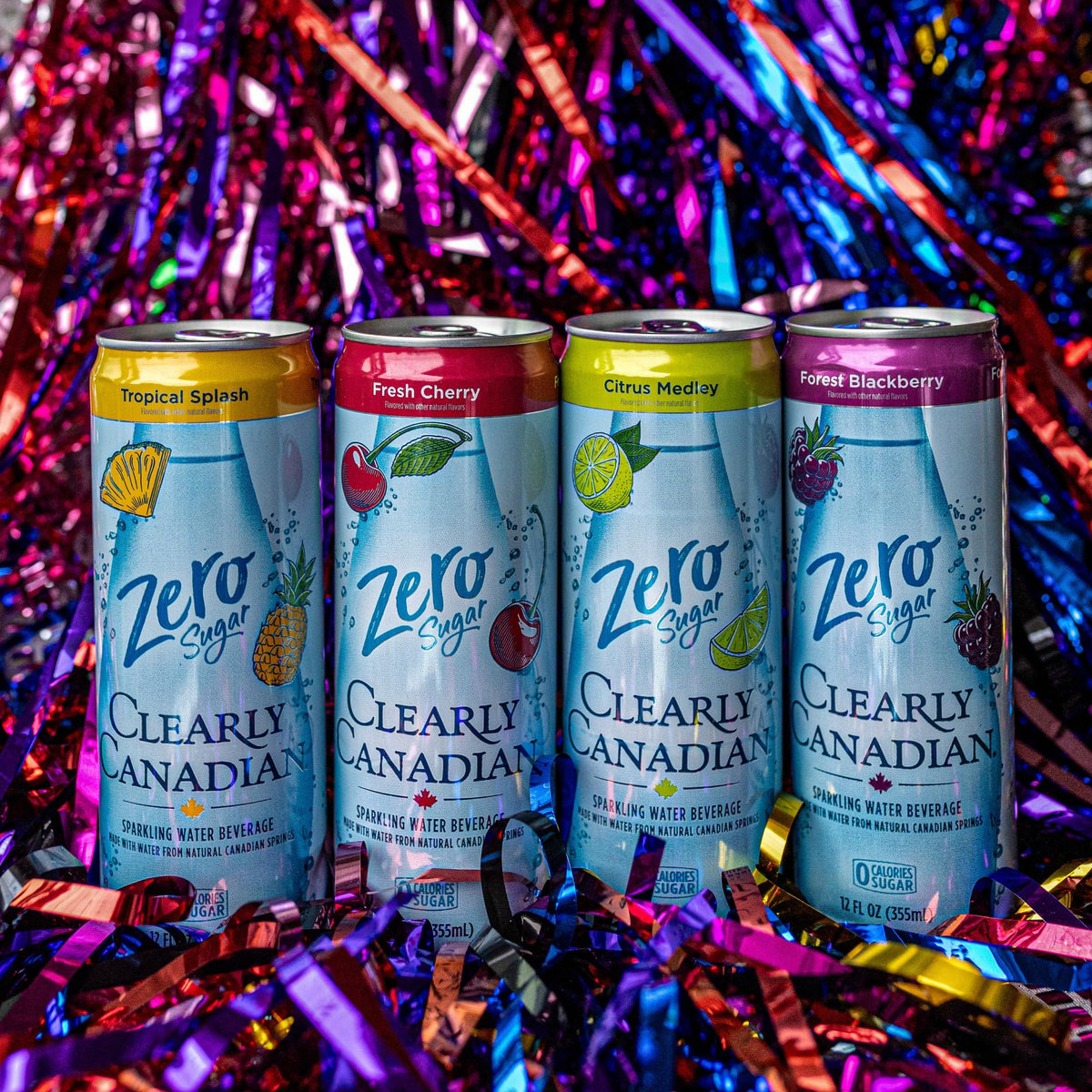 Clearly Canadian Sparkling Water Beverage, Zero Sugar & Zero Calories, 12 Fl Oz (Pack of 24)
