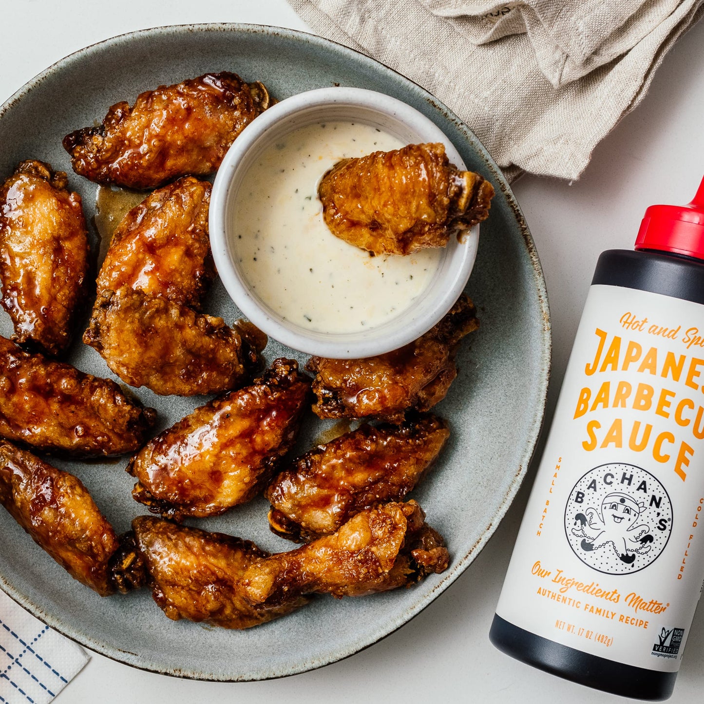Bachan's Japanese Barbecue Sauce 8 Pack - OG, Honey, Spicy, Miso, Yuzu, Pineapple, Garlic, Hot - Non-GMO, No Preservatives, BPA
