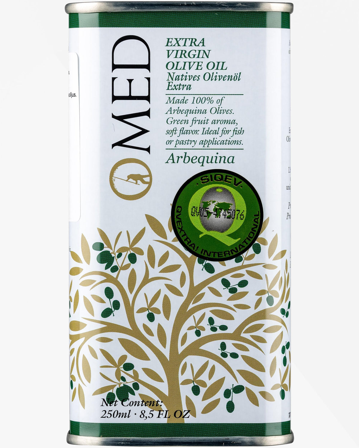 O-Med Arbequina Extra Virgin Olive Oil - 250 Ml