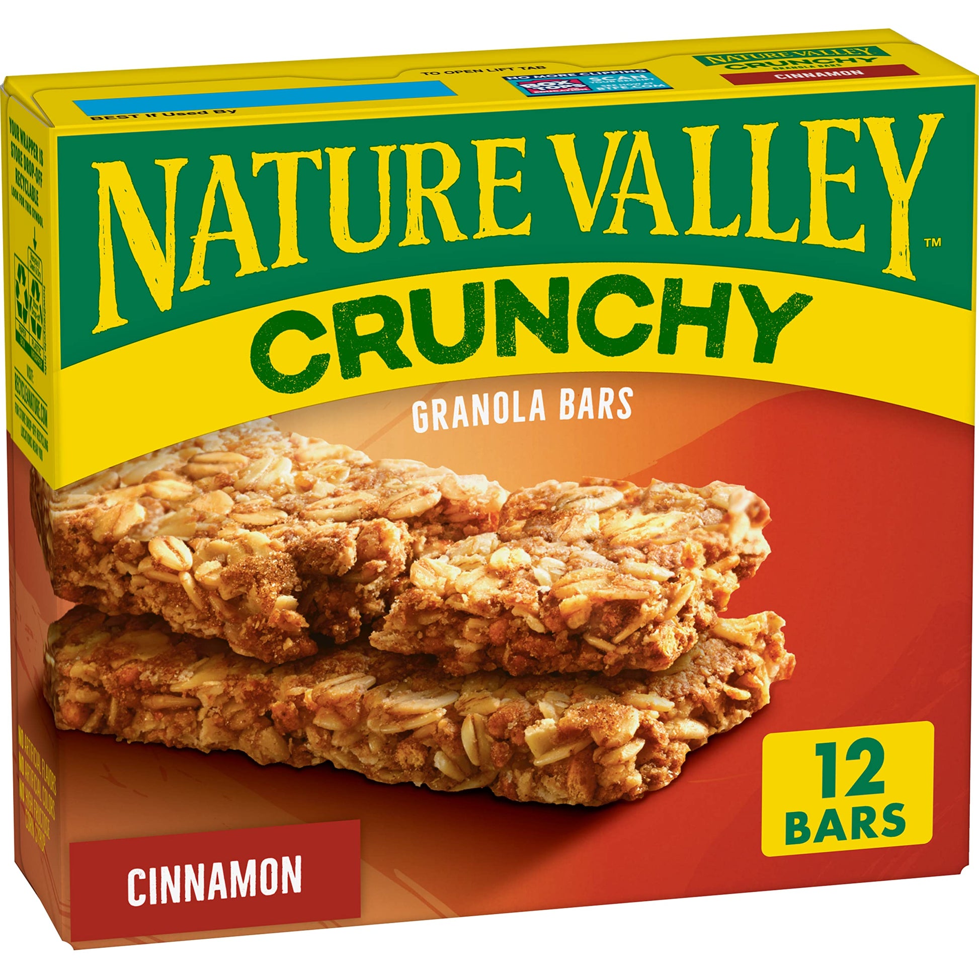 Nature Valley Granola Bars Crunchy, Cinnamon, 8.94 oz
