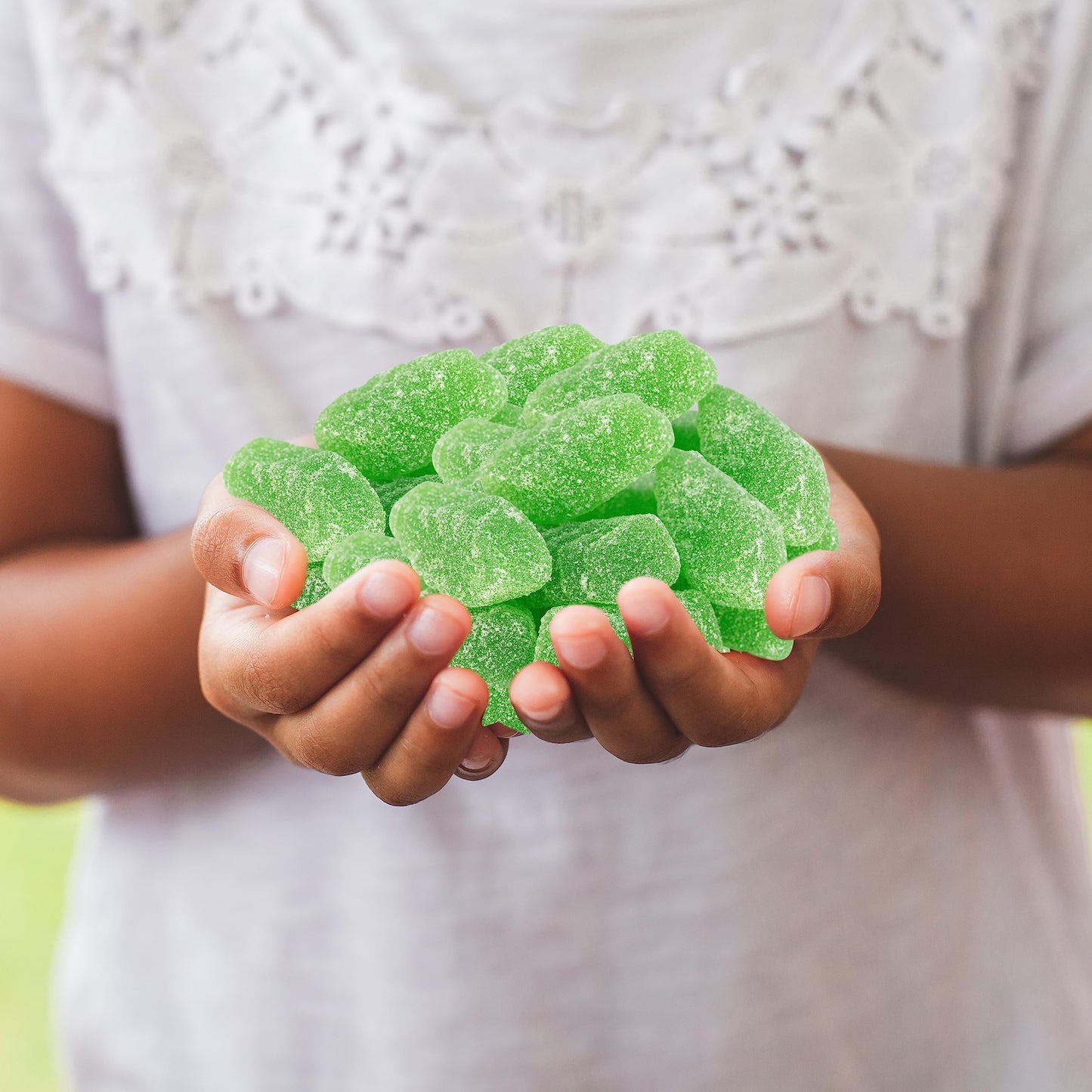 Spearmint Leaves - 2 Pound Bulk Pack - Jelly Candy