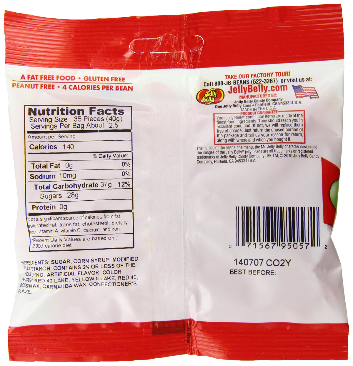 Jelly Belly Sizzling Cinnamon, 3.5 Ounce Bag