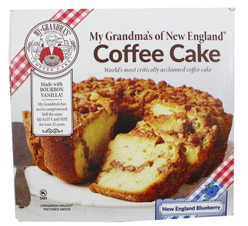 My Grandma'S New England Blueberry Coffee Cake - Moist And Flavorful Coffee Cake - Maple Sweetened Cake For Special Occasions -