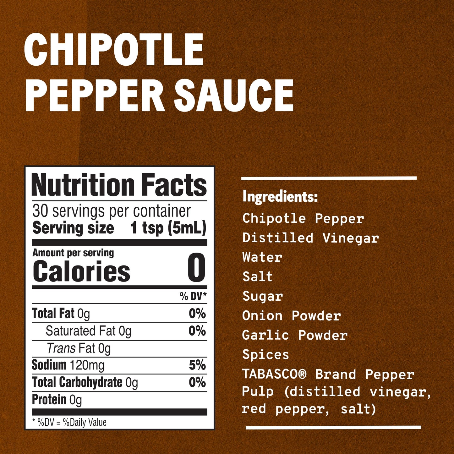 Tabasco Chipotle Pepper Sauce, 150ml
