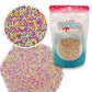 Colors Of The Garden Pastel Nonpareils - 4 Oz Resealable Standup Candy Bag - Nonpareils In Pastel Colors - Yellow, Pink, Green,