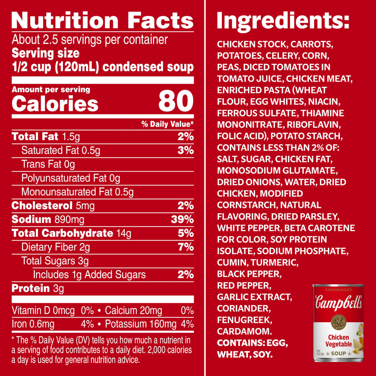Campbell s Condensed Chicken Vegetable Soup, 10.5 Ounce (Pack of 12)