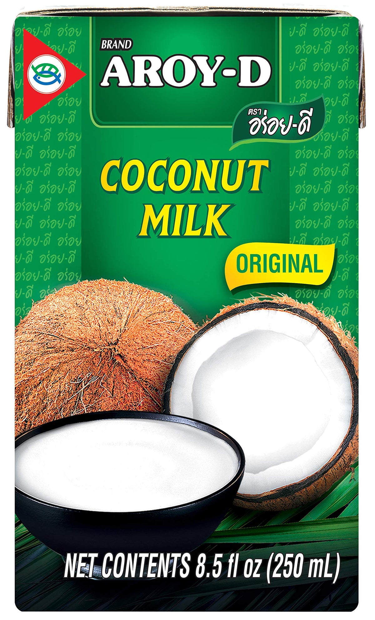 Aroy-D 100 Milk 8.5 Oz  Coconut  1 Count  (Pack of 6) (Ven_FD39-193)