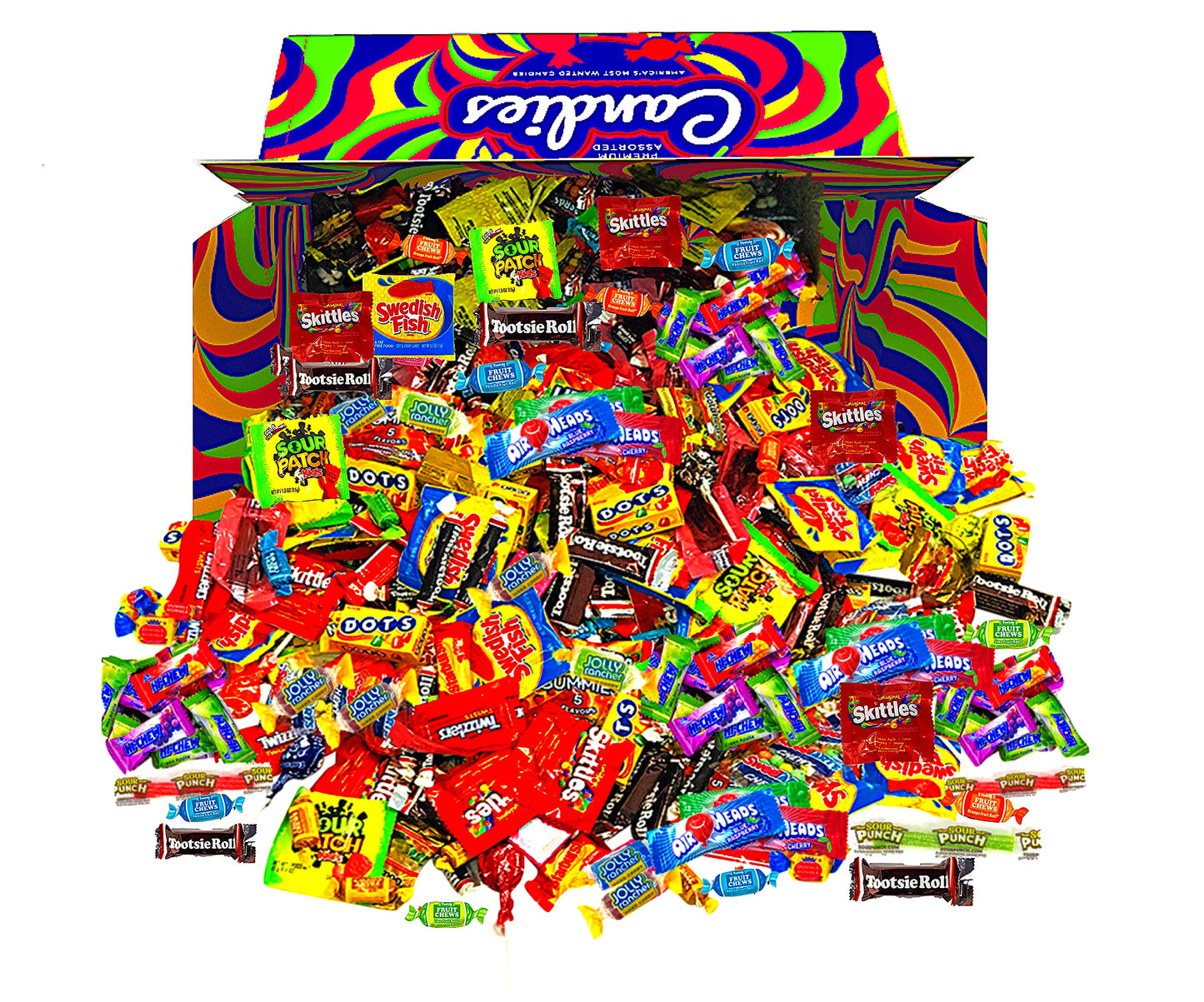 Assorted Classic Candy - Huge Party Mix Bulk Box! 11.50 Lbs / 184 Oz Classic Individually Wrapped Candies Of All Time America'S