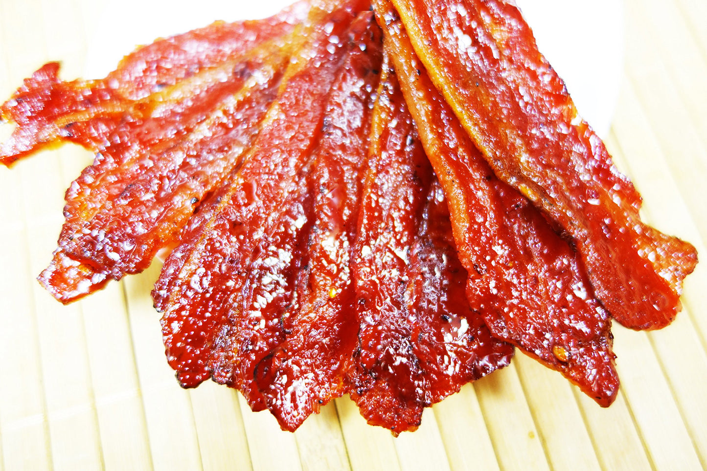 Singapore Street Food, Fire-Grilled Bacon Jerky (Spicy Flavor 12Oz) *Grilled Fresh To Your Order *Shipped The Same Day - L.A. Ti