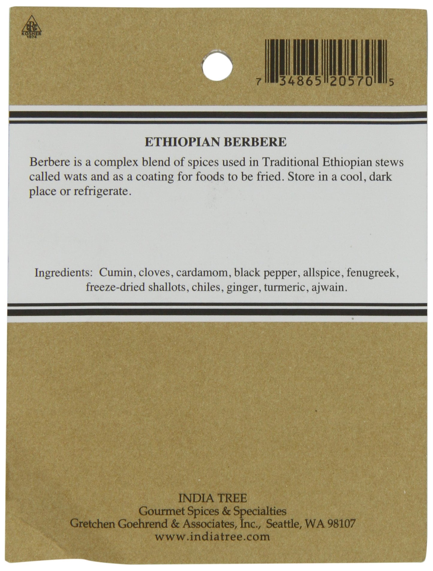 India Tree Ethiopian Berbere, 1 Ounce
