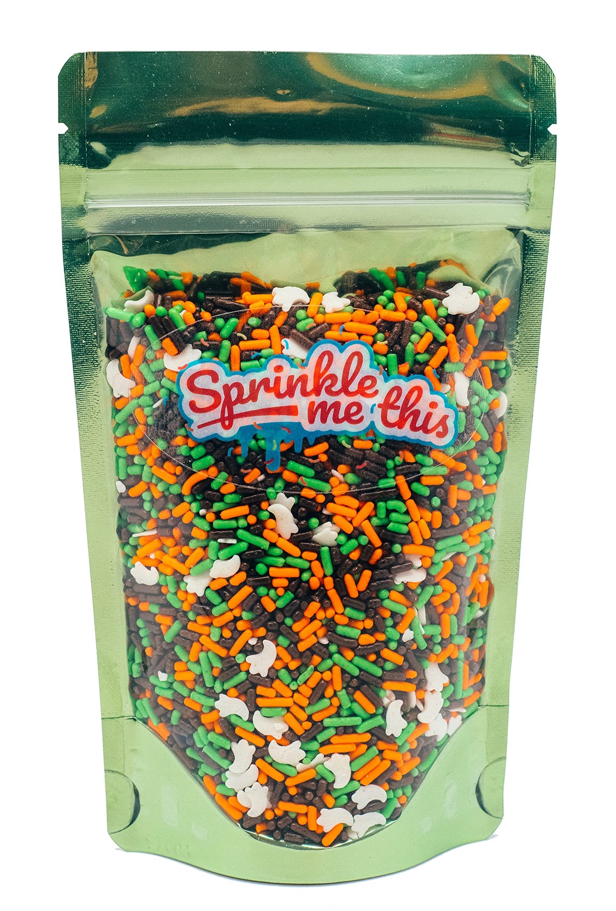 Halloween Party Edible Decorations Sprinkle Blends - A Spooky 4 Ounce Variation (Ghost Bumps)