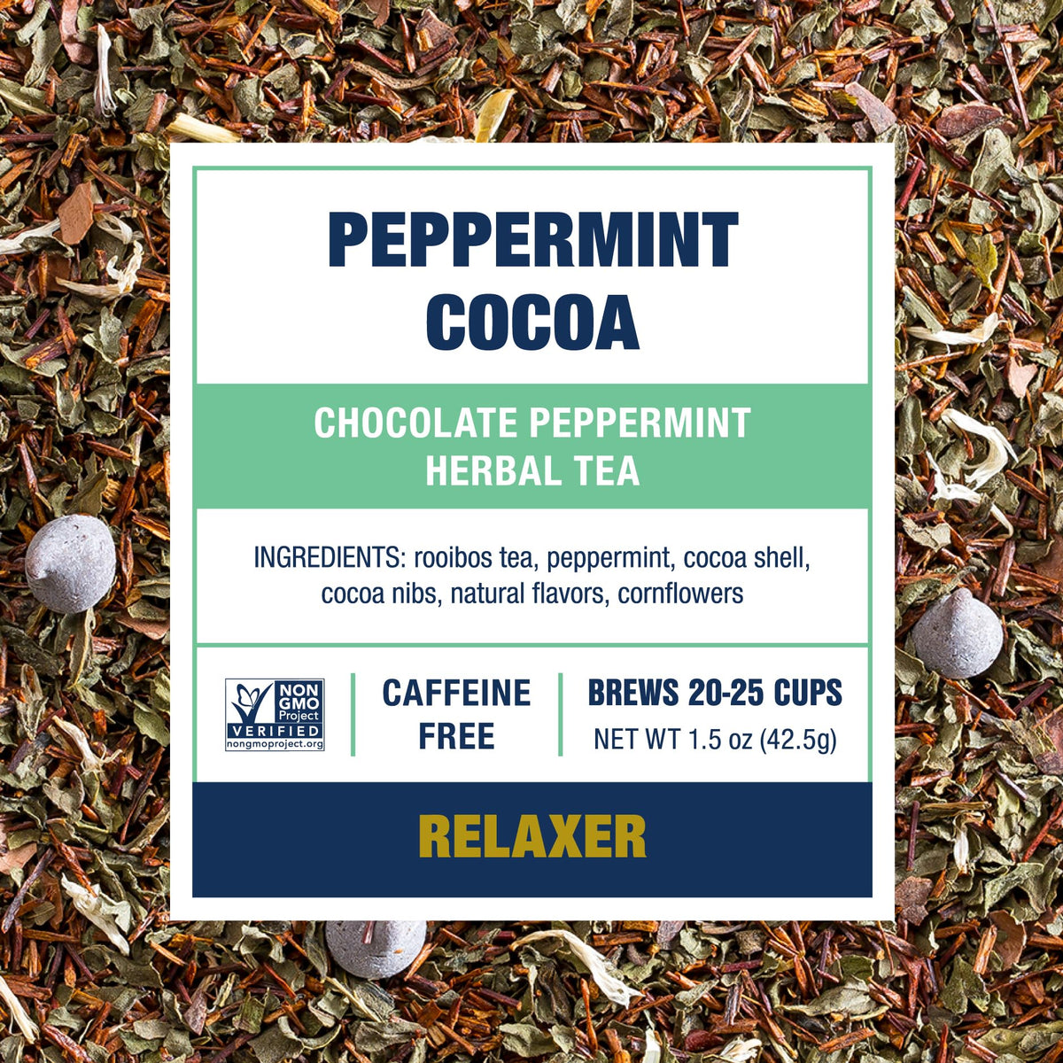 Tiesta Tea - Cozy Peppermint Cocoa, Chocolate Peppermint Herbal Tea, Premium Loose Leaf Tea Blend, Non Caffeinated Holiday Tea,