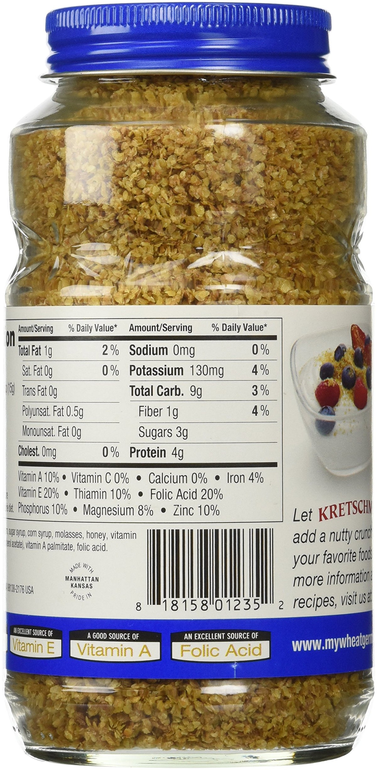 Kretschmer Wheat Germ Honey Crunch, 11 oz (Pack of 1)