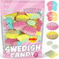 Swedish Candy Bubs Mix - 1 Pound Bag With 6 Flavor Variety, Sweet & Sour Skulls, Ovals & Tutti Frutti Rombs