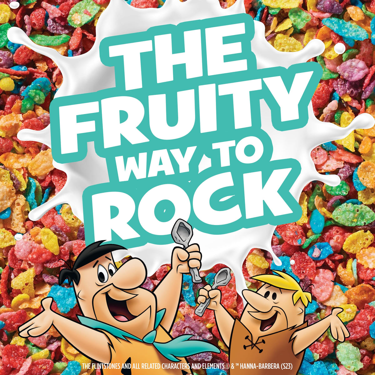 Fruity Pebbles Marshmallow Sweetened Rice Cereal, Gluten Free, 30 oz Bag