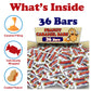 ZompoZ PaydayPeanut Caramel Candy Bars, Bulk 32 Count, Individually Wrapped Snacks, 36 Count Size