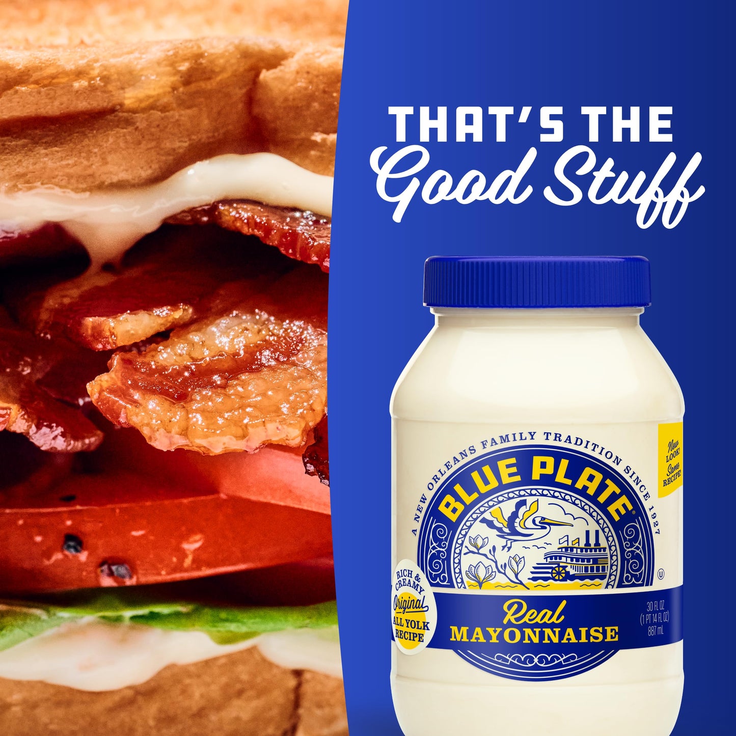 Blue Plate Light Mayonnaise, 30 Fl Oz Jar (Pack Of 6)