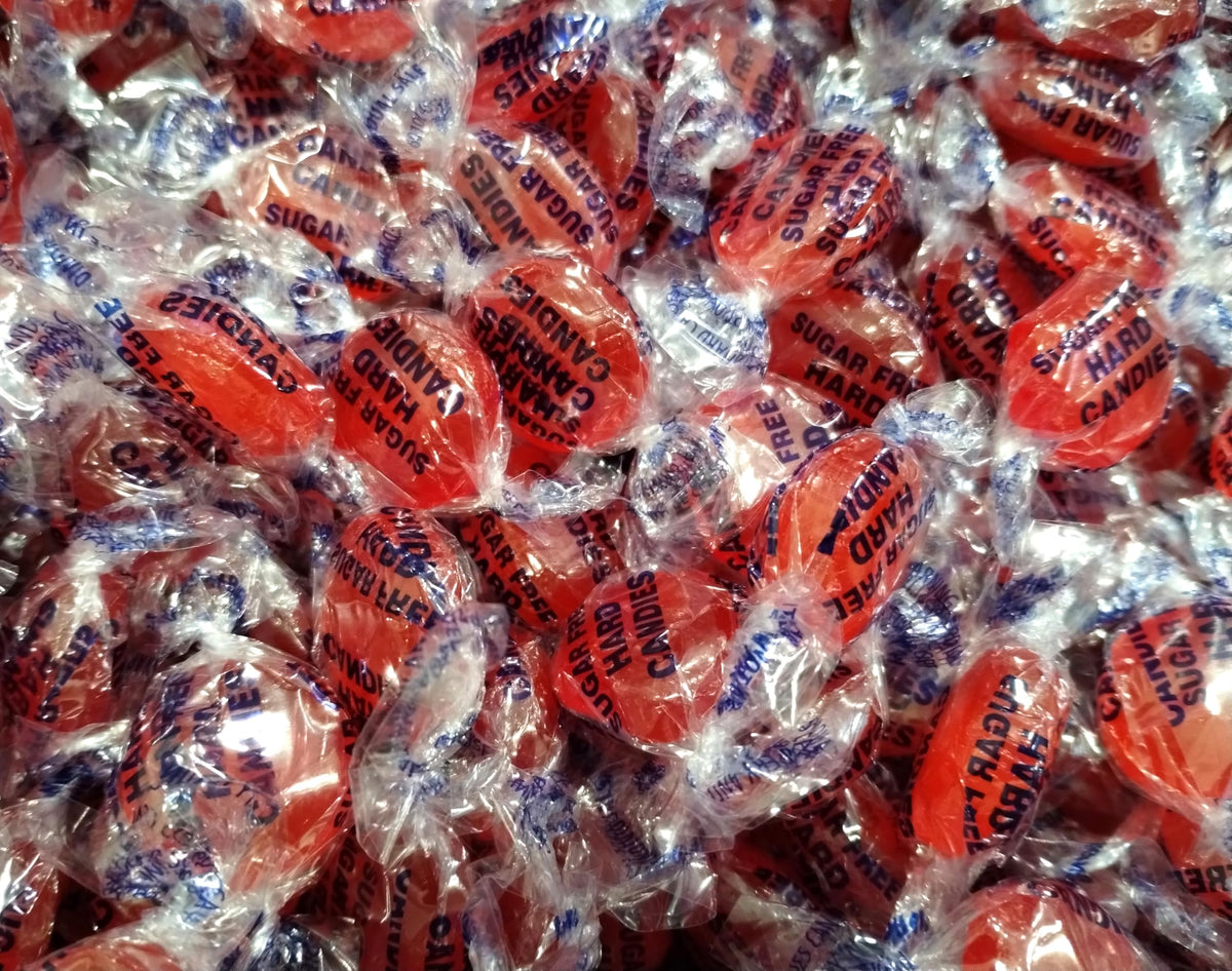 Sugar Free Cinnamon Hard Candy Buttons - 50 Pieces of Fresh Delicious Individually Wrapped Candy