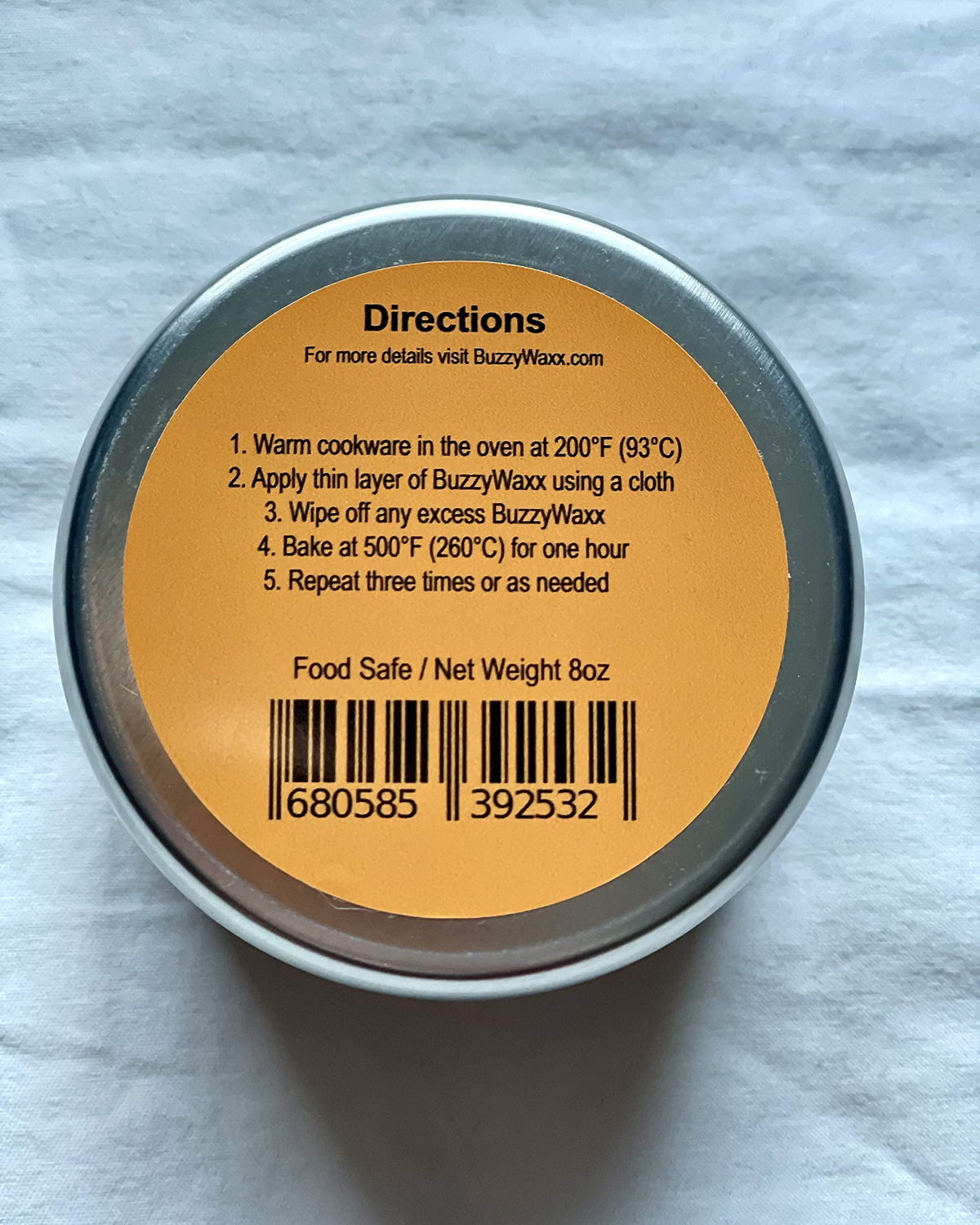 Buzzywaxx Original Blend Mega Can - Cast Iron And Carbon Steel Seasoning