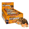 FITCRUNCH Snack Size Protein Bars, 6-Layer Baked Bar, 3g of Sugar, Gluten Free & Soft Cake Core (9 Bars, Caramel Peanut)