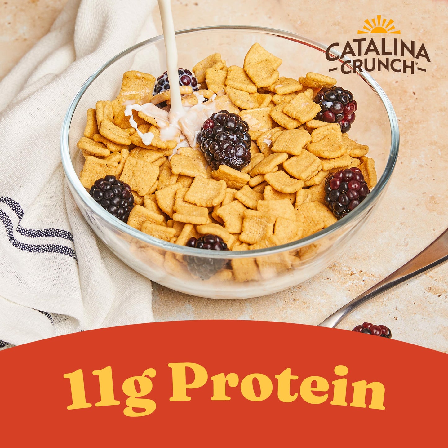 Catalina Crunch Cinnamon Toast Cereal | Low Carb, Sugar Free, Gluten Free | Vegan, Plant Based Protein | Breakfast Protein Cerea