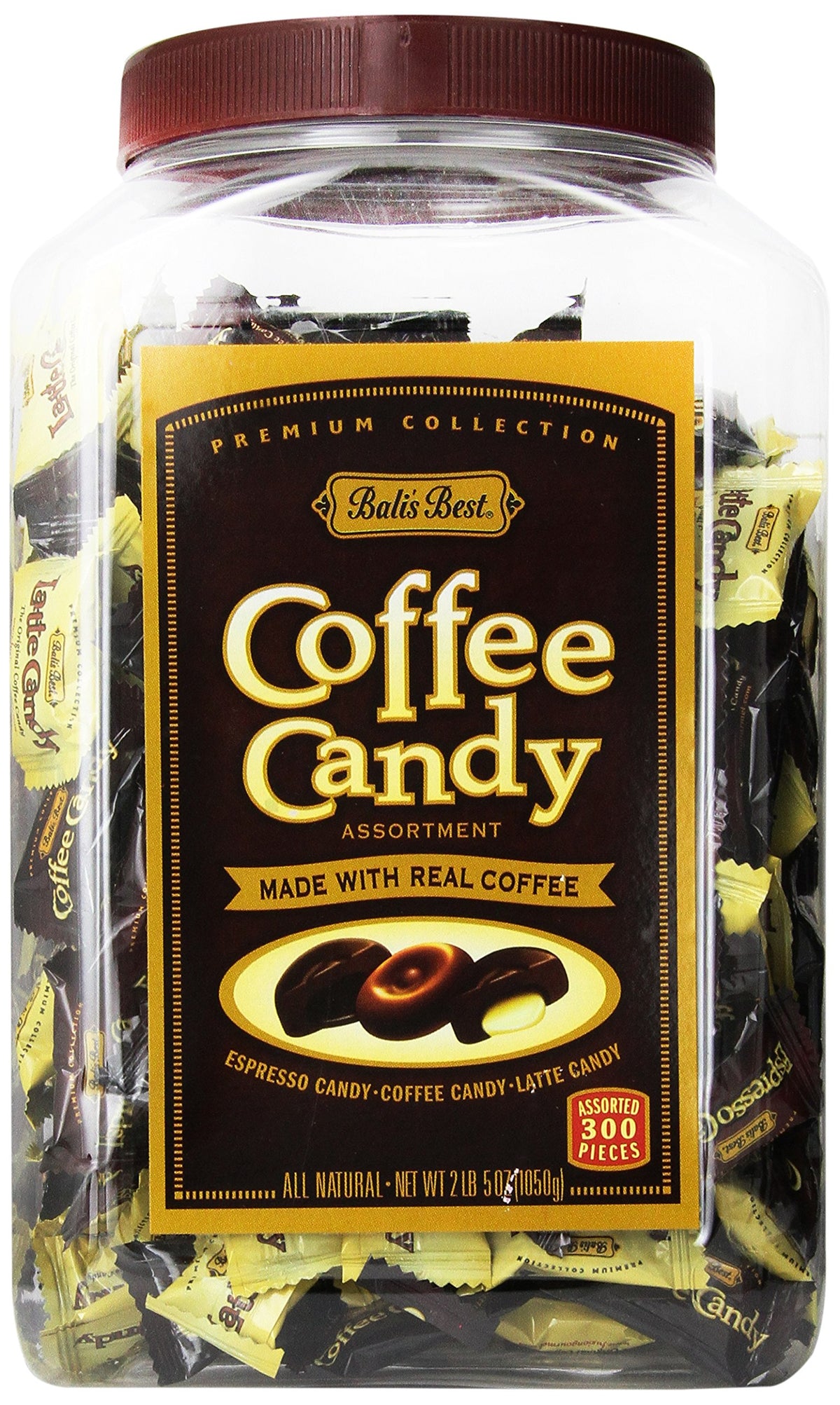 Bali'S Best Assorted Coffee Candy Jar - 2Lb 5Oz