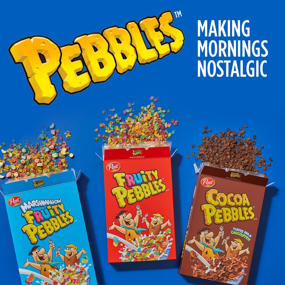 Fruity Pebbles Marshmallow Sweetened Rice Cereal, Gluten Free, 30 oz Bag