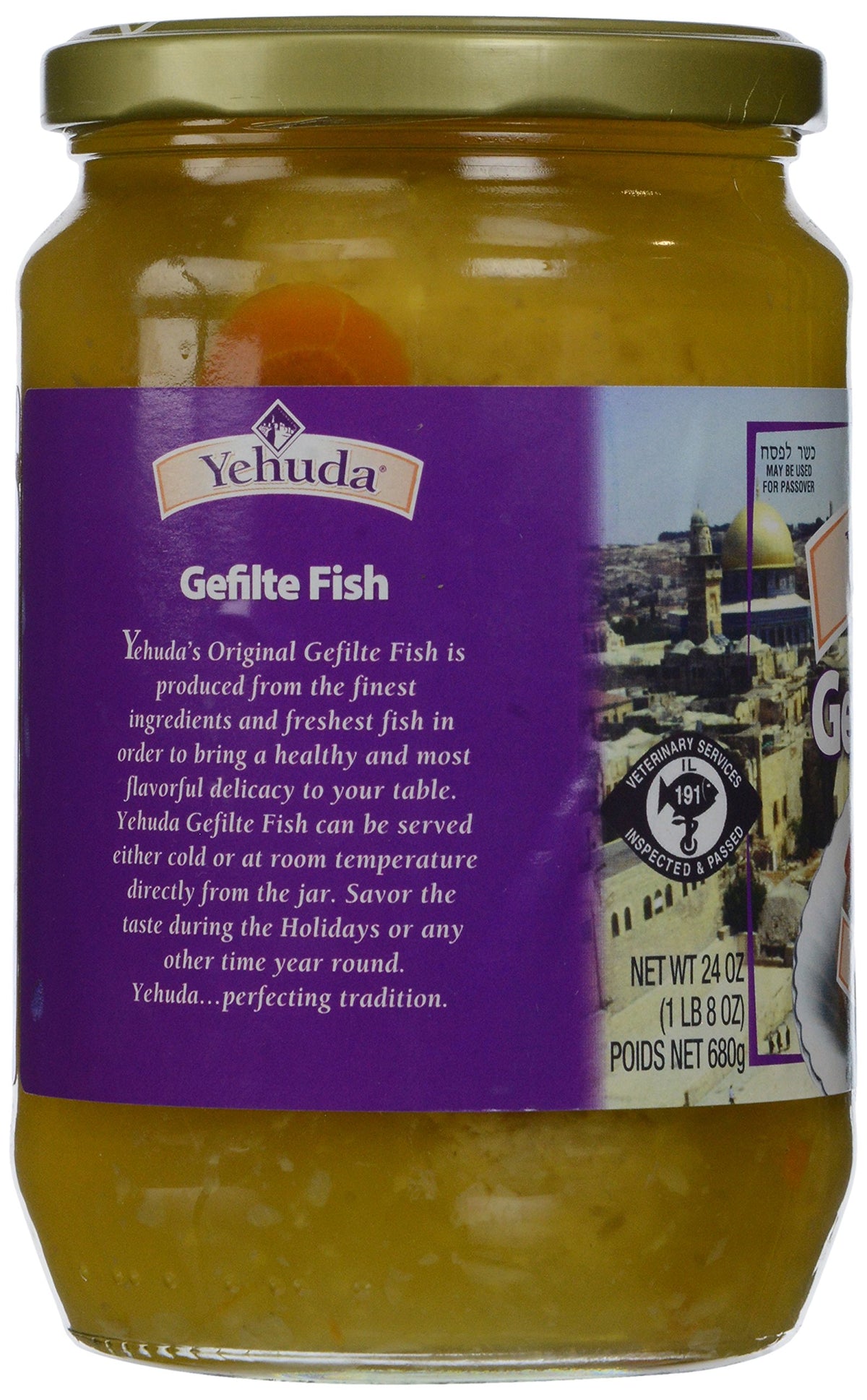 Yehuda Matzo Gelfilte Fish - Original - Case Of 12 - 24 Oz(D0102H5Wya8)
